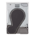 DVH1-08WP LG  8 KG Series 1 Heat Pump Dryer 